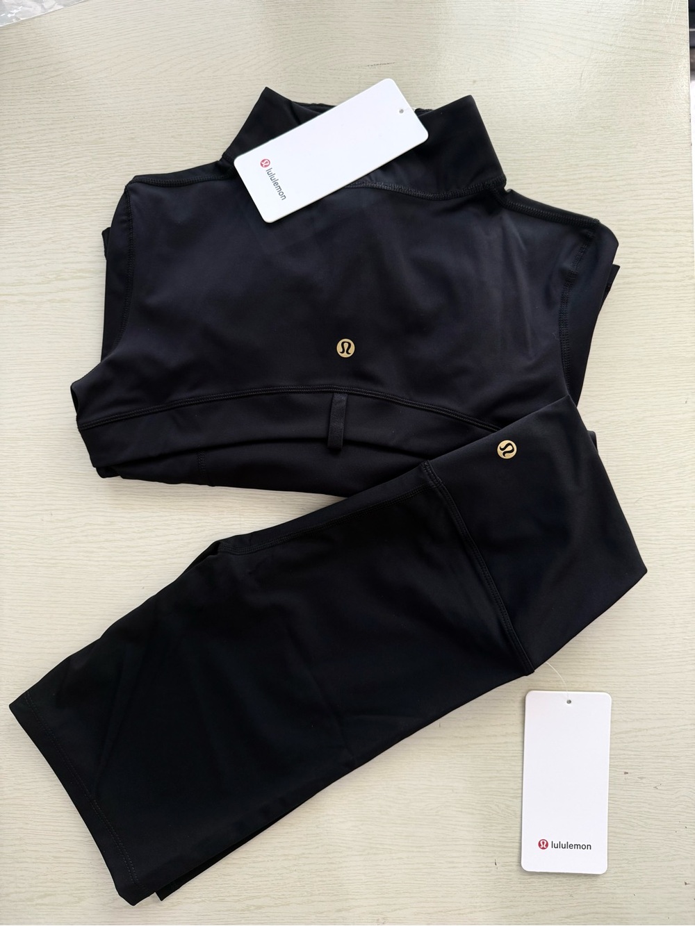 lululemon athletica Black Long Sleeve Bodysuit